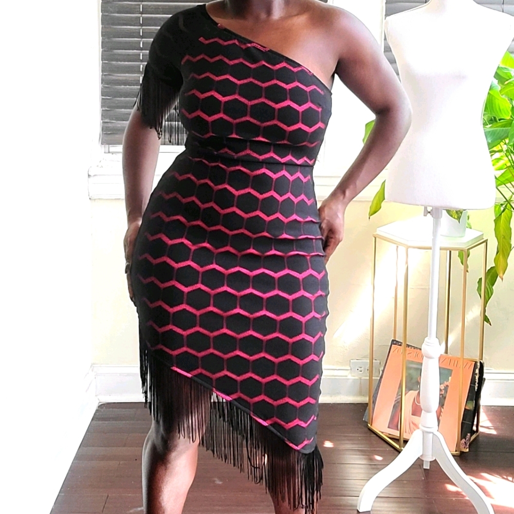 Asymmetrical cocktail dress